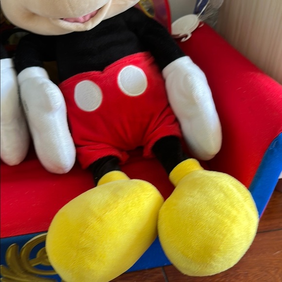 Disney Mickey Mouse Plush Pair - Black, Red, Yellow set of two - Picture 5 of 5